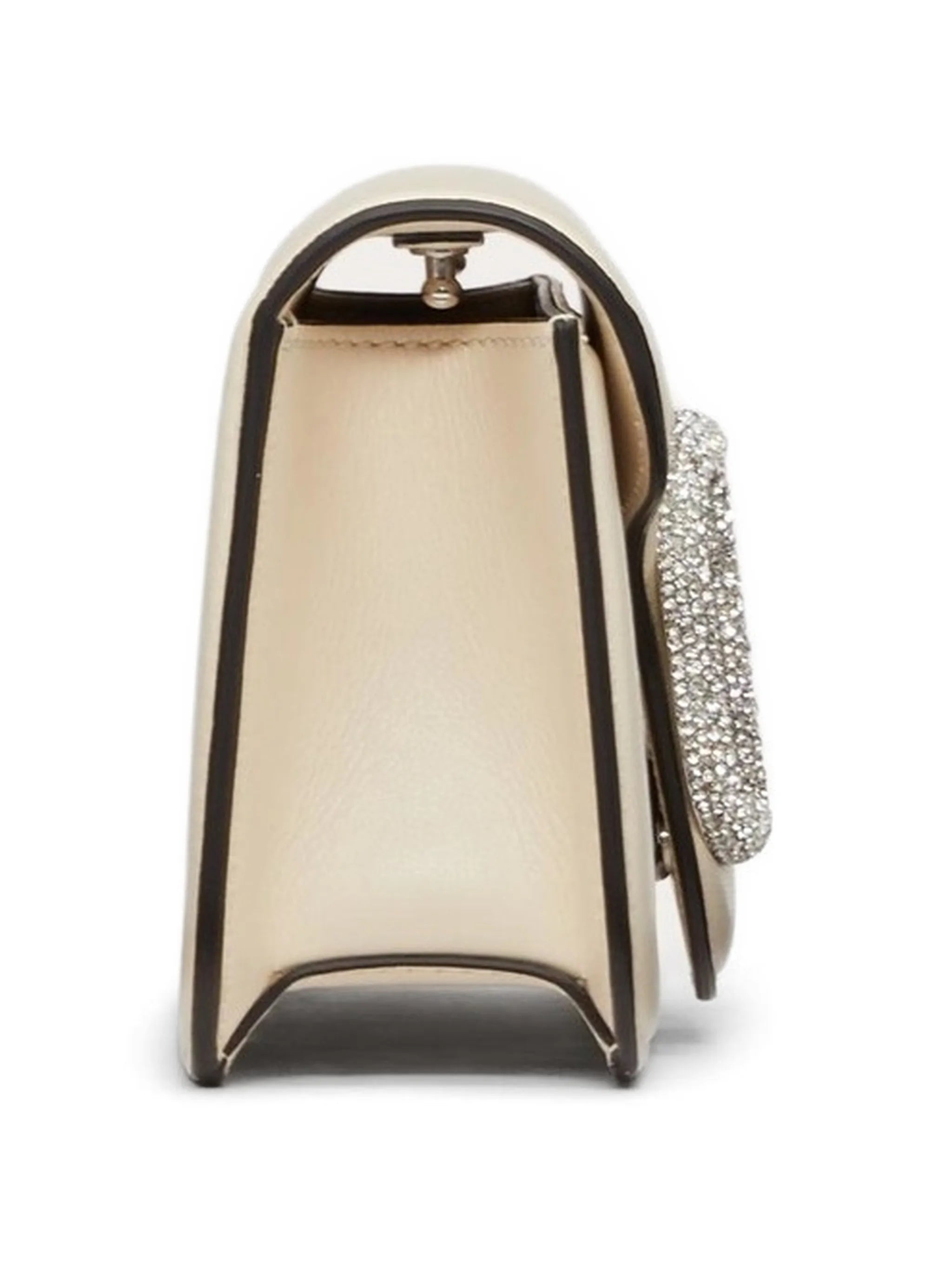 Valentino Garavani Valentino Garavani VLogo Signature Crystal-embellished Shoulder Bag, view 2