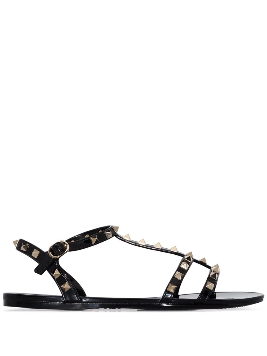 Valentino Garavani Valentino Garavani Rockstud Flat Rubber Sandal