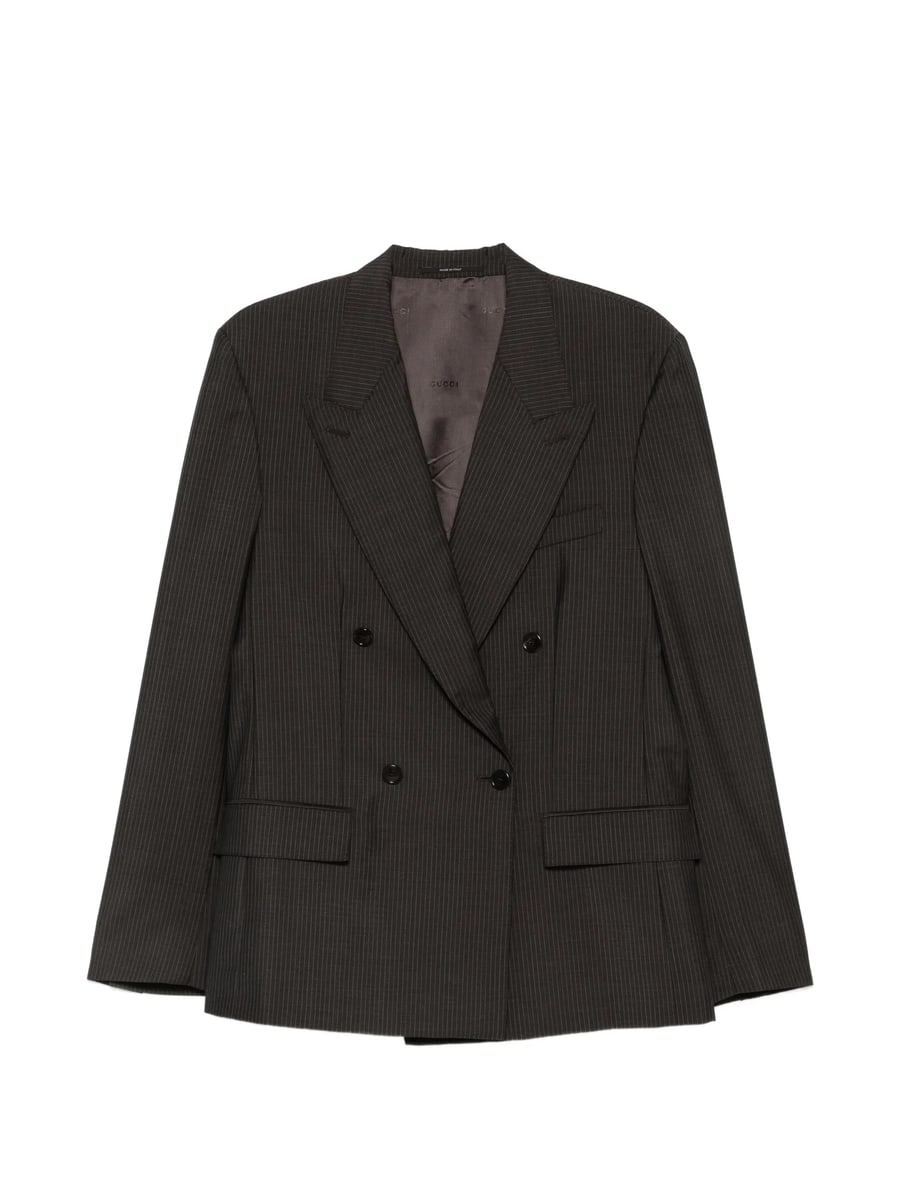 Gucci Gucci Pinstriped Double-breasted Jacket