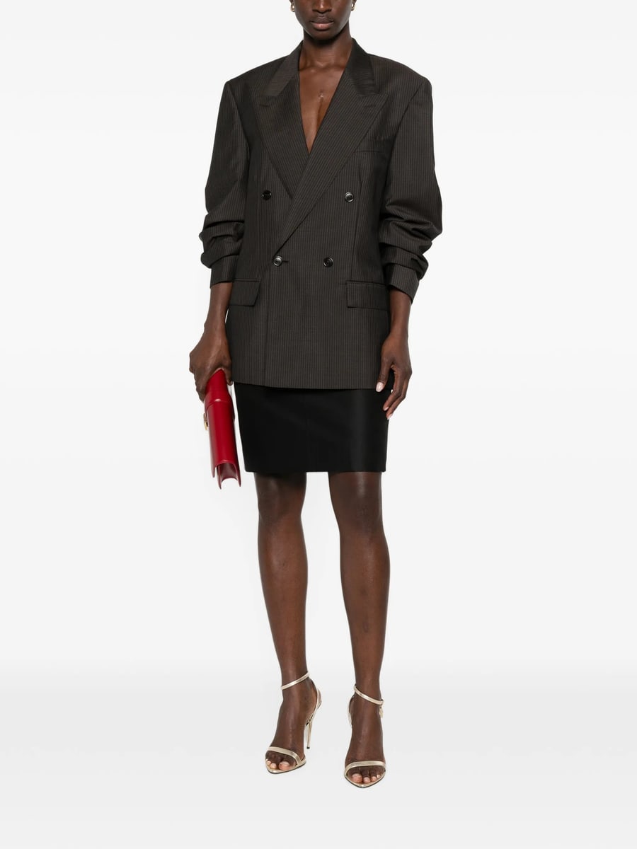 Gucci Gucci Pinstriped Double-breasted Jacket, view 2