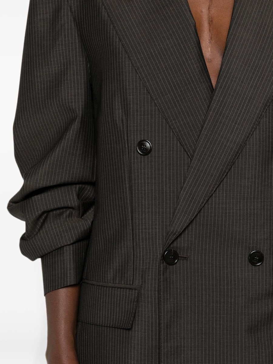Gucci Gucci Pinstriped Double-breasted Jacket, view 3