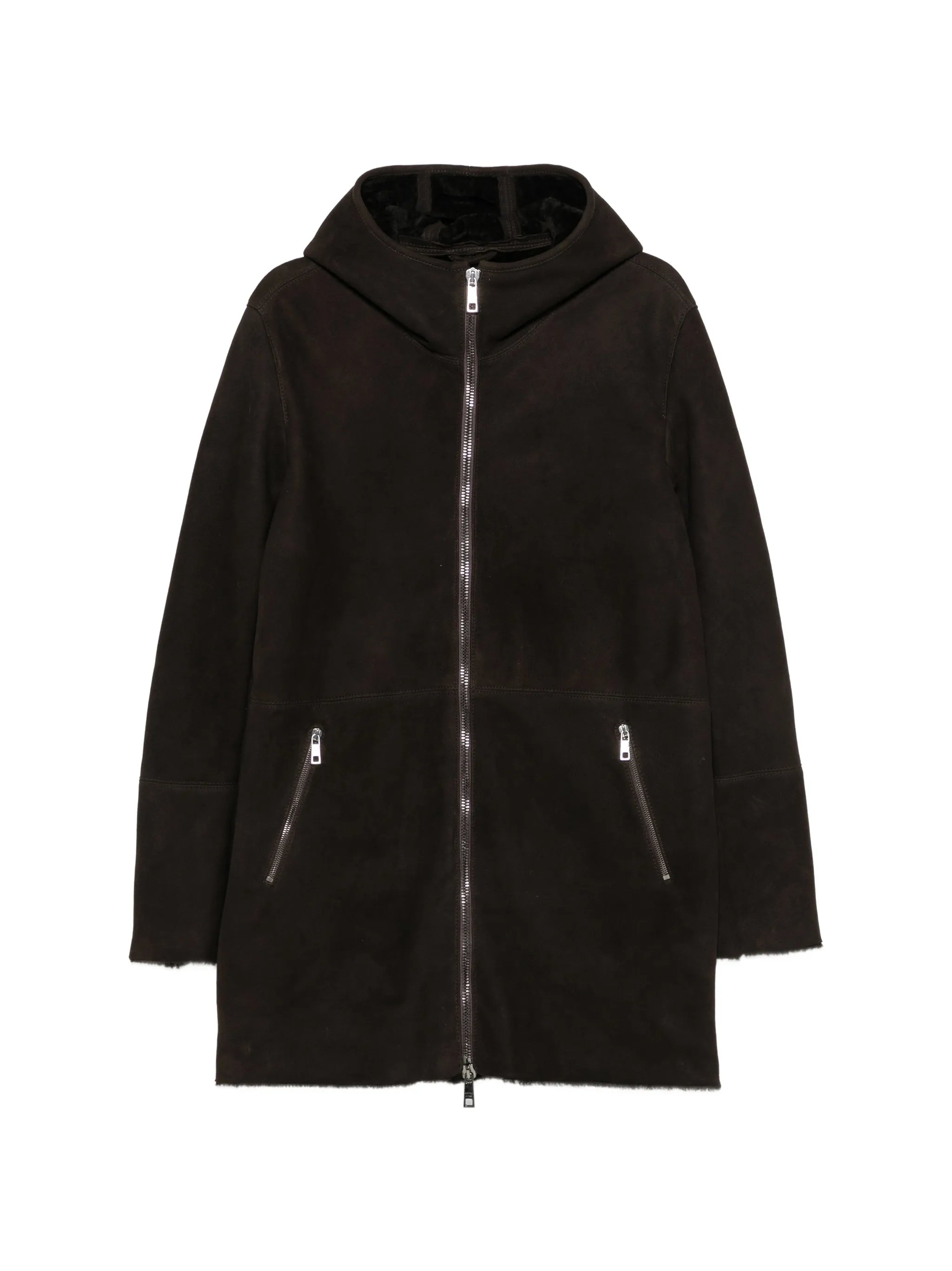 Giorgio Brato Giorgio Brato Hooded Shearling Coat