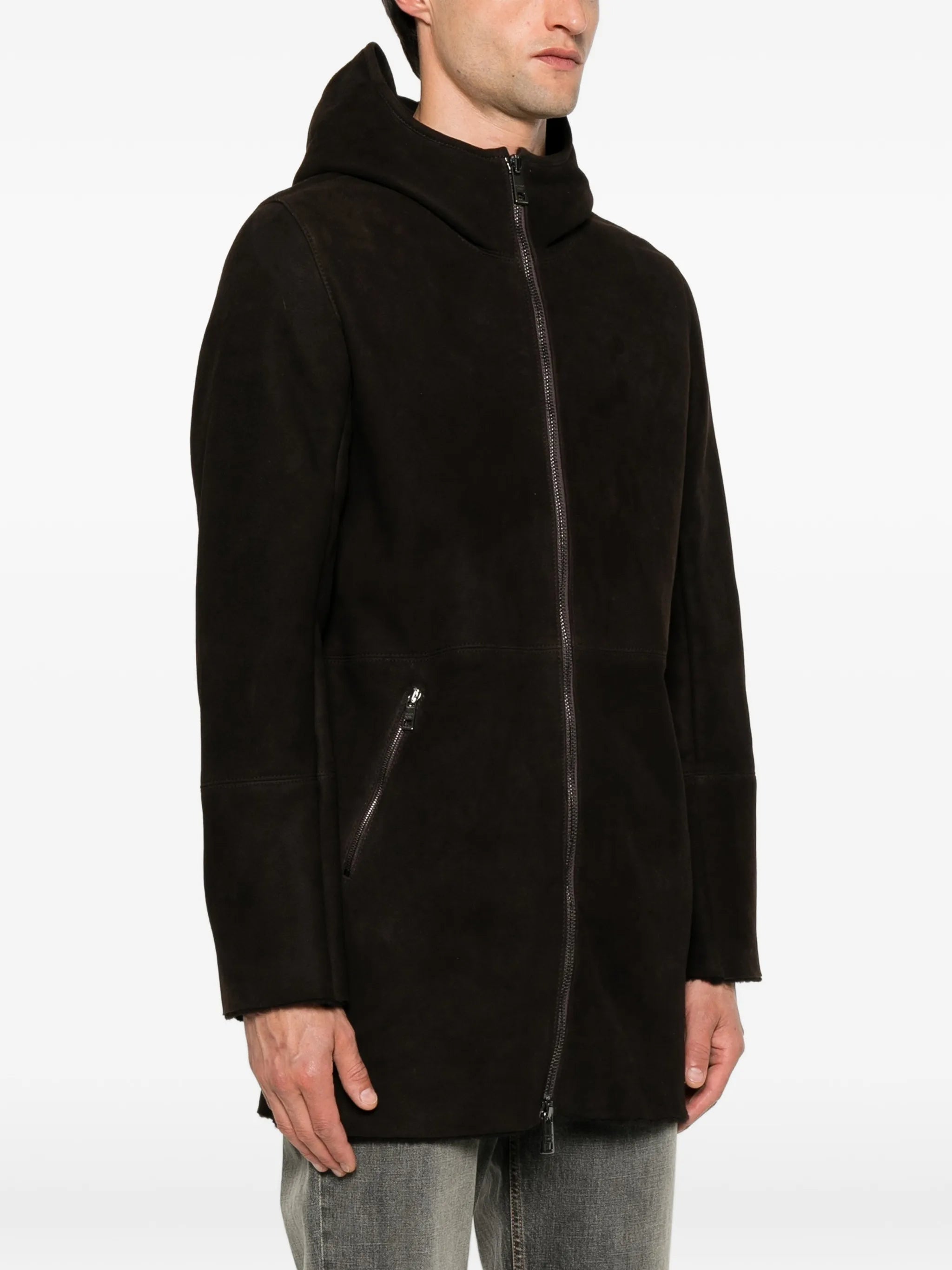 Giorgio Brato Giorgio Brato Hooded Shearling Coat, view 2