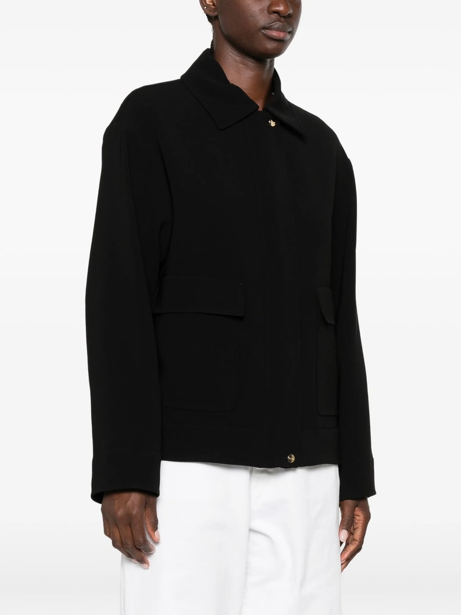 Max Mara Studio Max Mara Studio Flap-pocket Zip-up Jacket, view 2