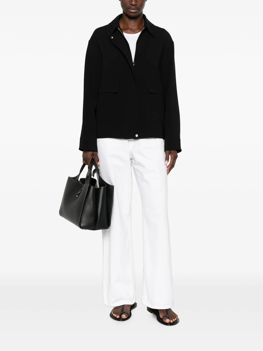 Max Mara Studio Max Mara Studio Flap-pocket Zip-up Jacket, view 4