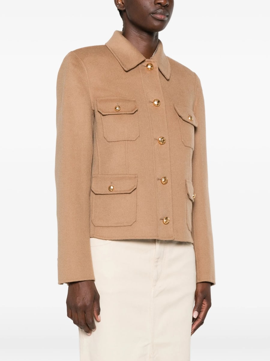 Max Mara Studio Max Mara Studio Button-up Utility Jacket, view 5
