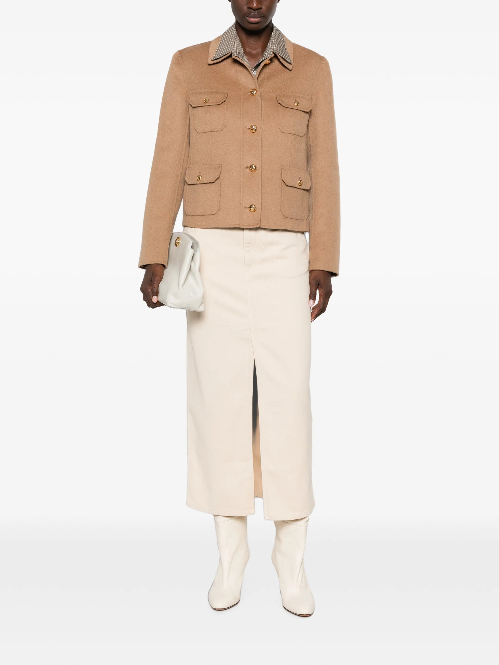 Max Mara Studio Max Mara Studio Button-up Utility Jacket, view 2