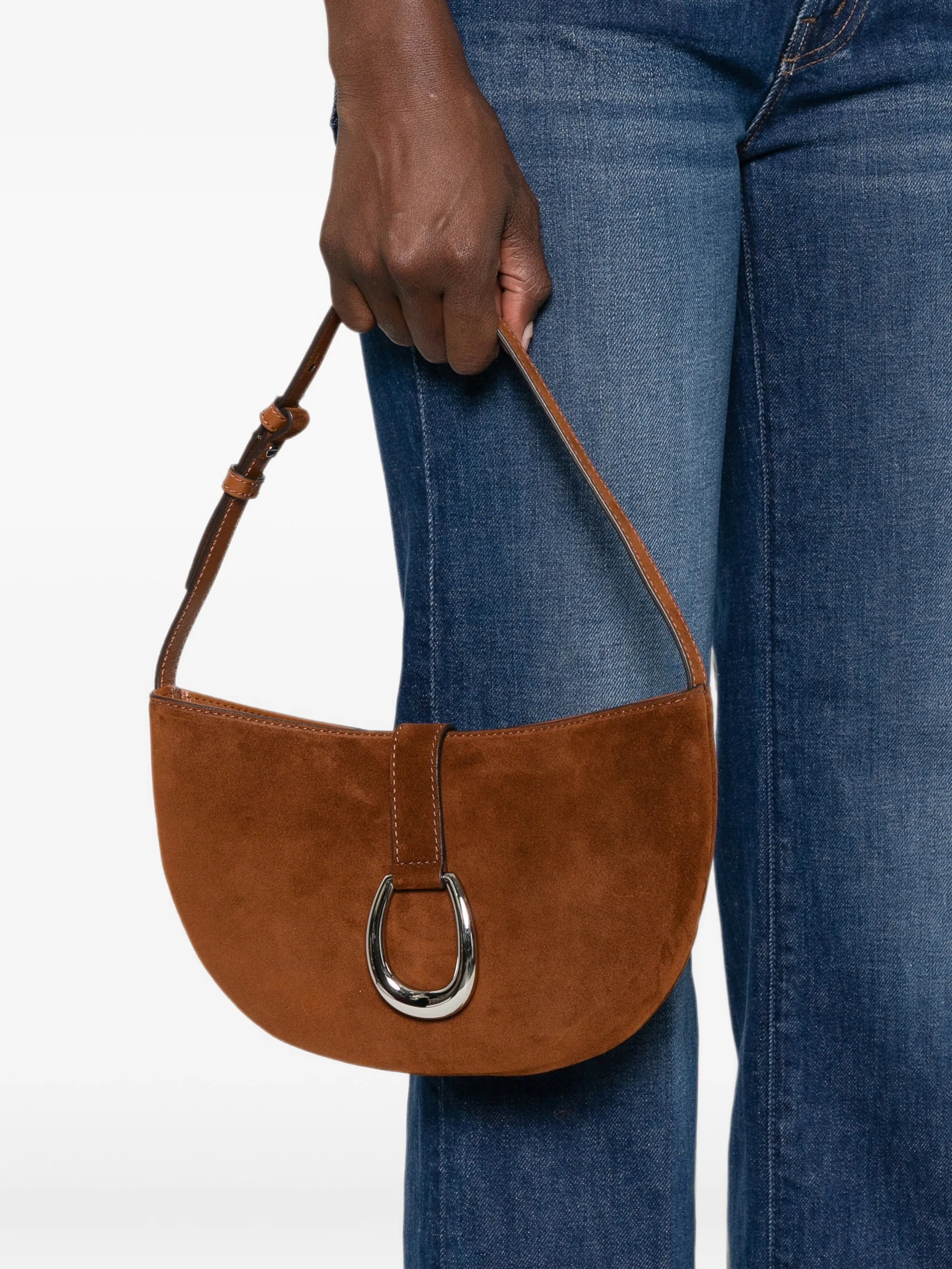 Staud Staud Harlow Horseshoe-buckle Shoulder Bag, view 2