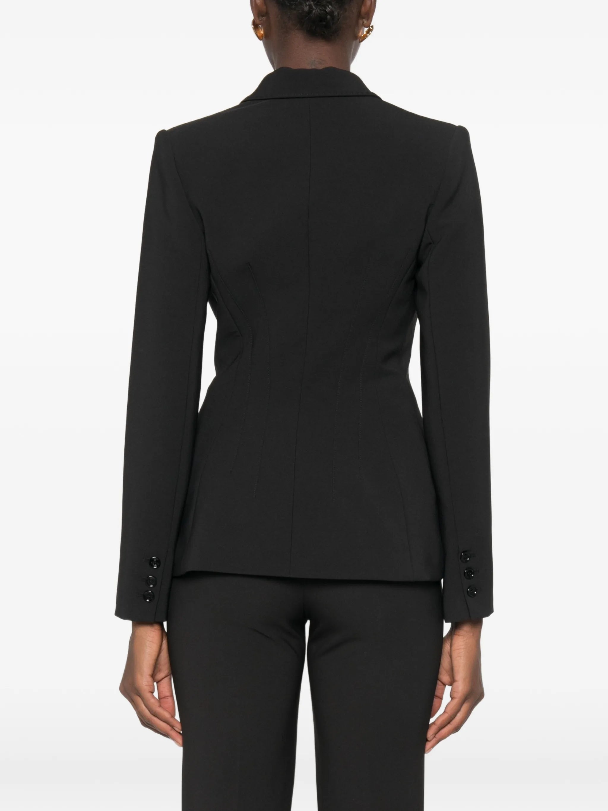 Elisabetta Franchi Elisabetta Franchi Double-breasted Darted Jacket, view 2
