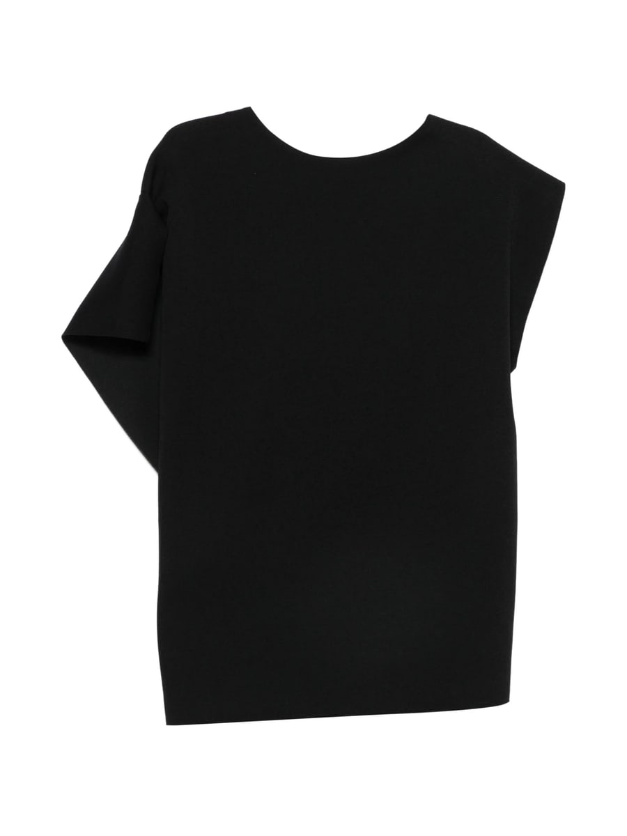 Cfcl Cfcl AC Milan Draped Asymmetric-sleeve Top