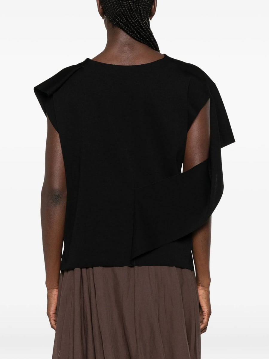 Cfcl Cfcl AC Milan Draped Asymmetric-sleeve Top, view 2