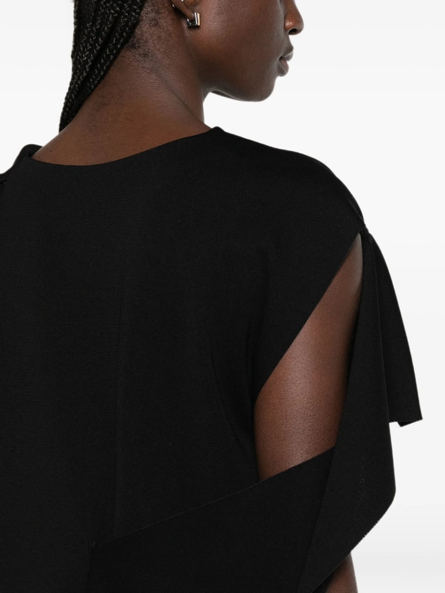 Cfcl Cfcl AC Milan Draped Asymmetric-sleeve Top, view 3