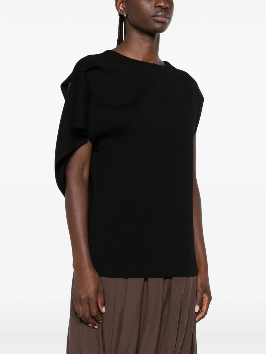 Cfcl Cfcl AC Milan Draped Asymmetric-sleeve Top, view 5