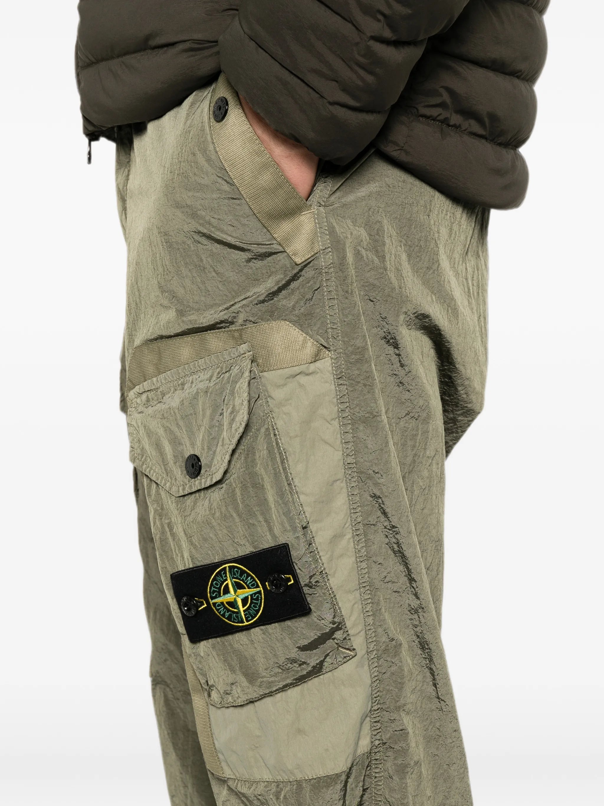 Stone Island Stone Island Logo-patch Cargo Pants, view 2