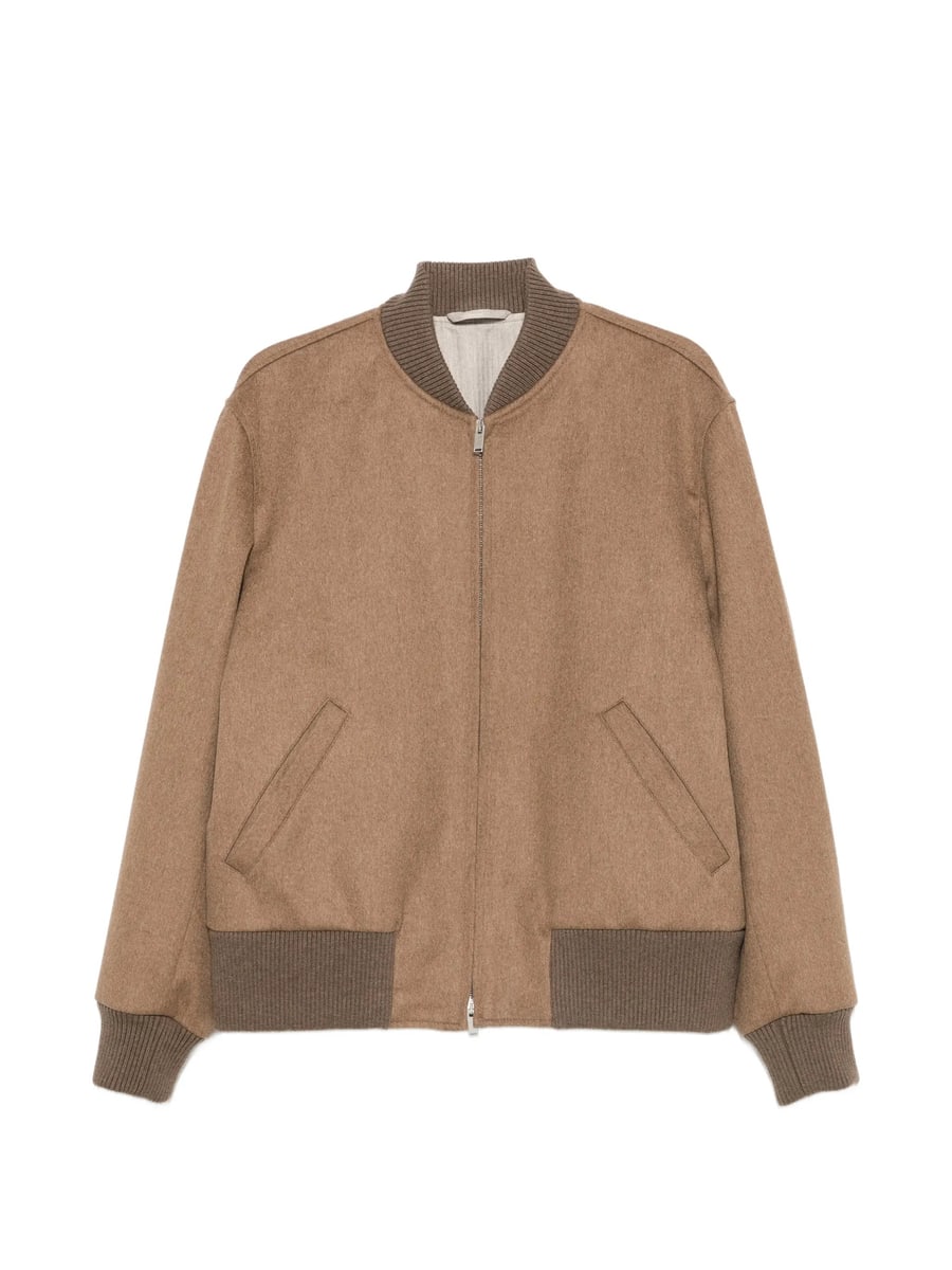 Lardini Lardini Ribbed-trim Zip-fastening Jacket