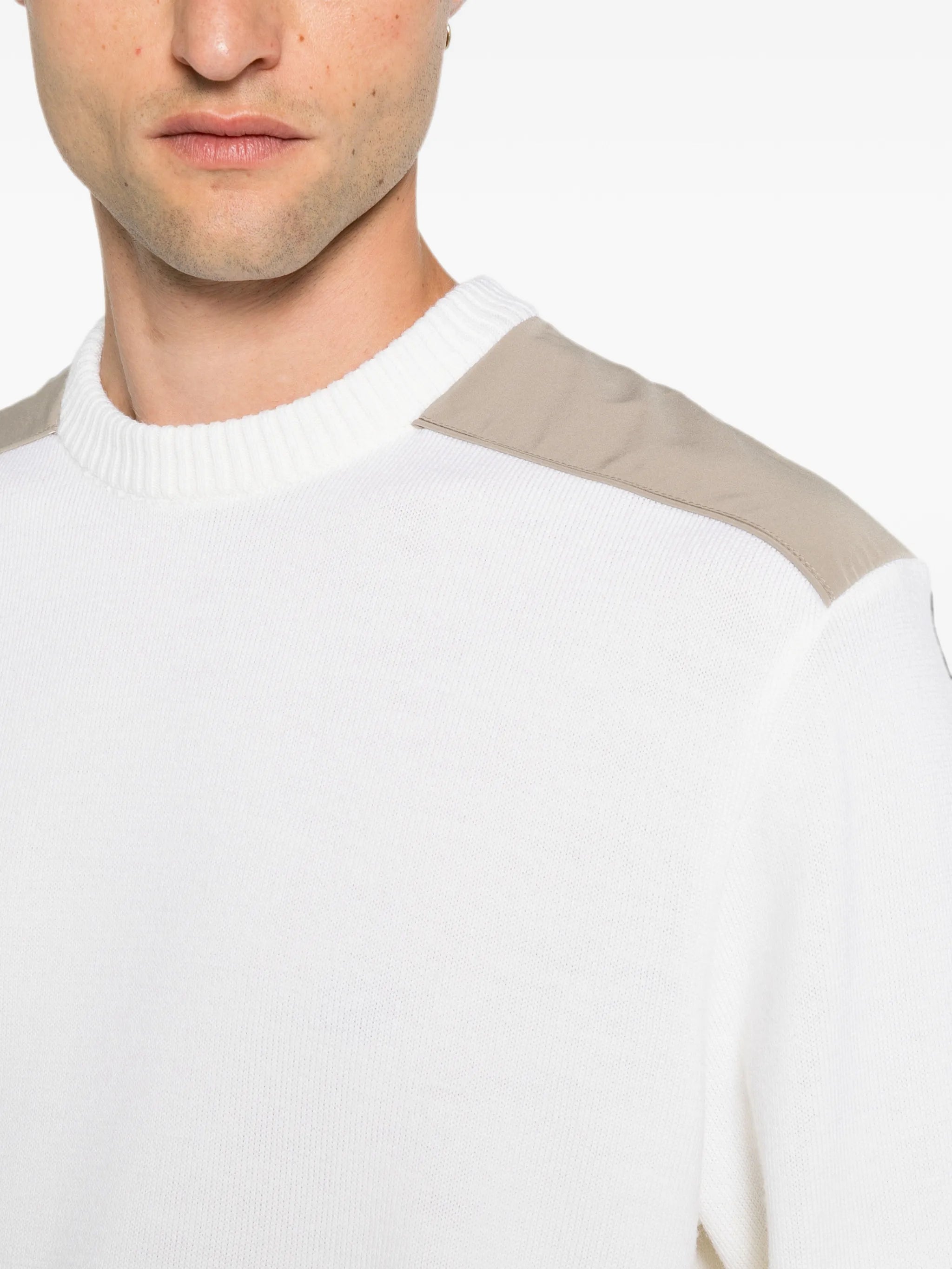 Paul & Shark Paul & Shark Contrast-panel Crew-neck Sweater, view 2