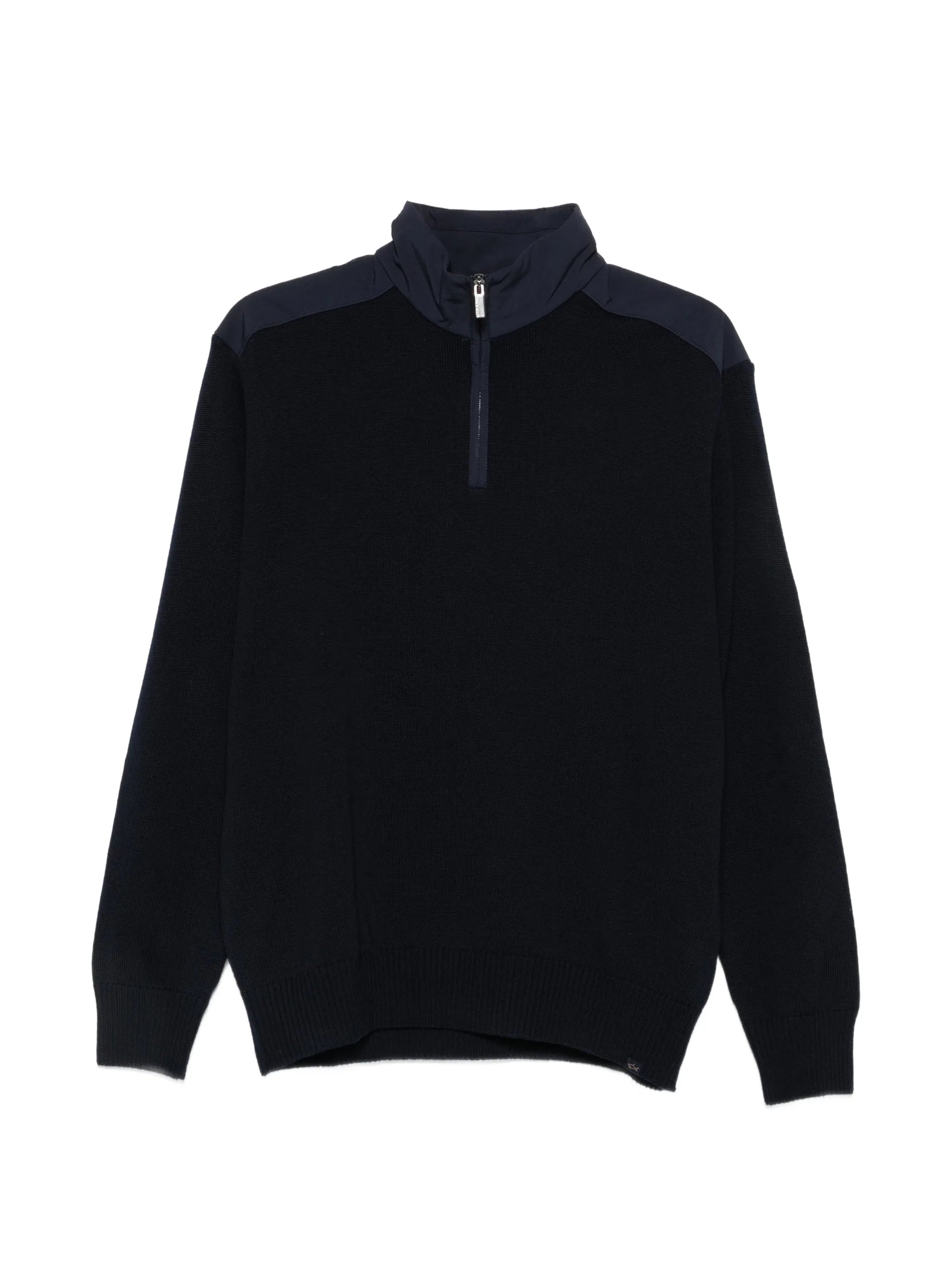 Paul & Shark Paul & Shark Quarter-zip Panelled Sweater