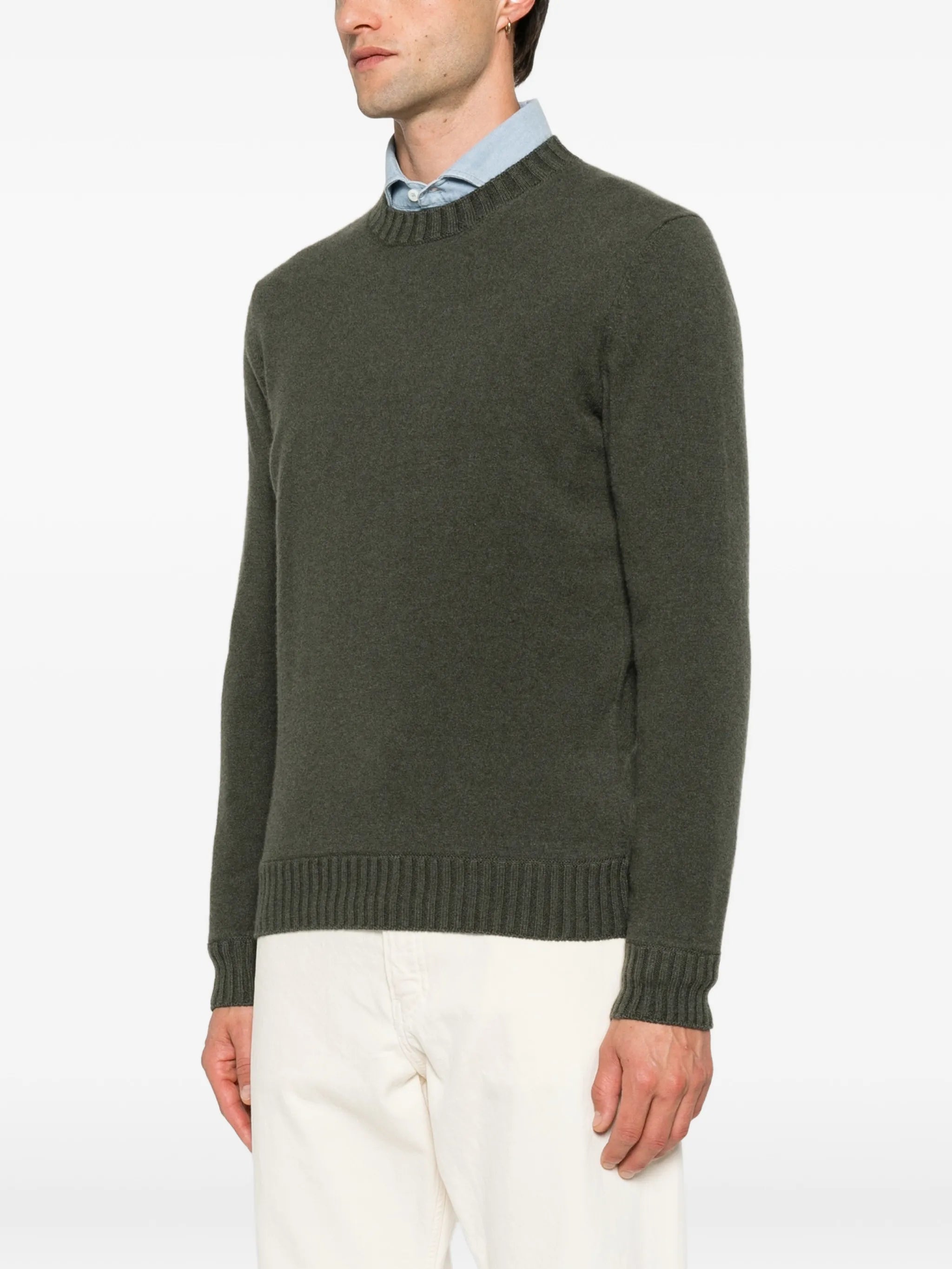 Magazzino Ricambi Magazzino Ricambi Ribbed-knit Crew-neck Sweater, view 2