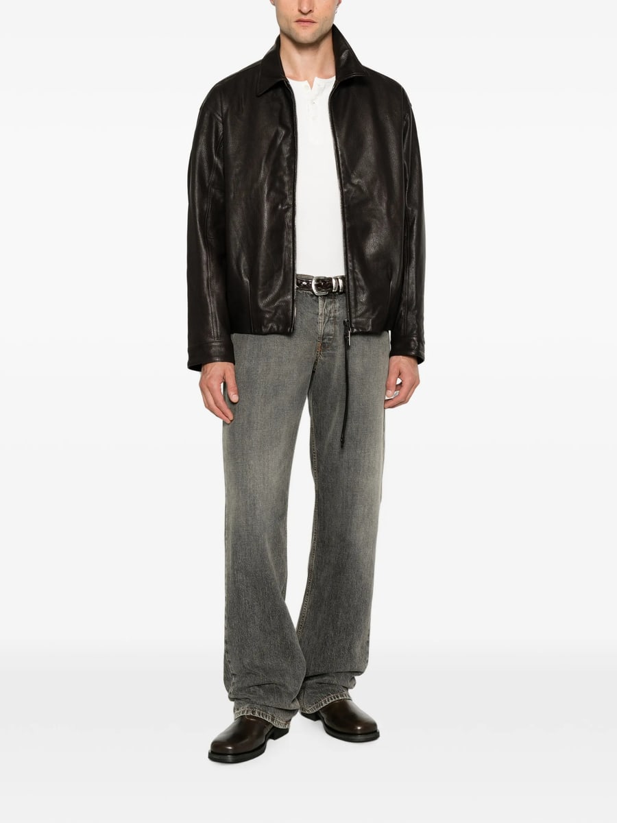 Giorgio Brato Giorgio Brato Grained-leather Jacket, view 3