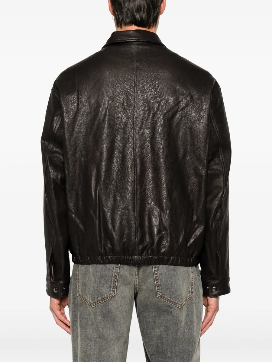 Giorgio Brato Giorgio Brato Grained-leather Jacket, view 5