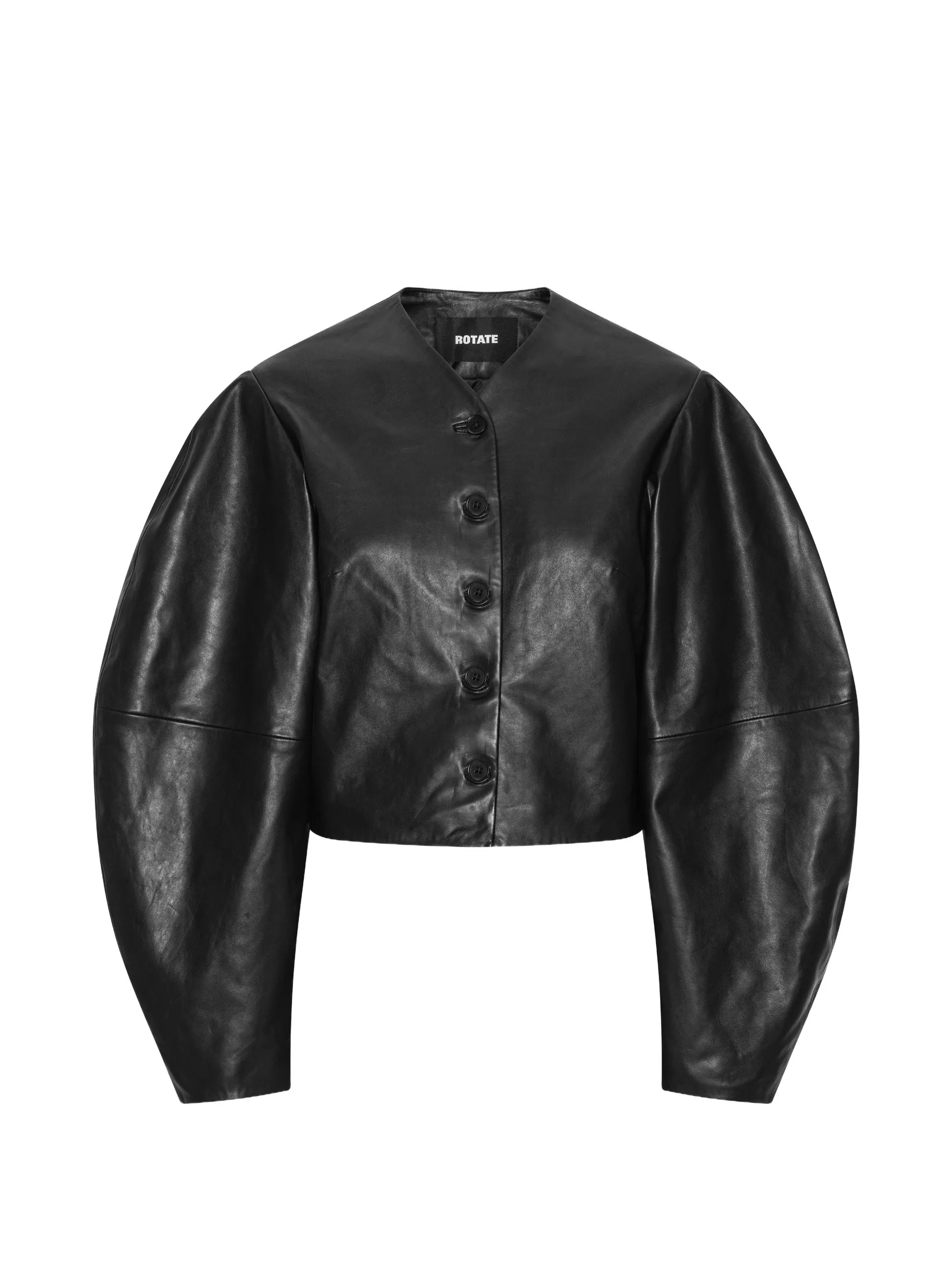 Rotate Rotate Button Leather Jacket