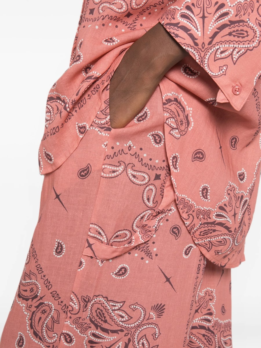 Venuja Venuja Paisley-print Drawstring Trousers, view 5