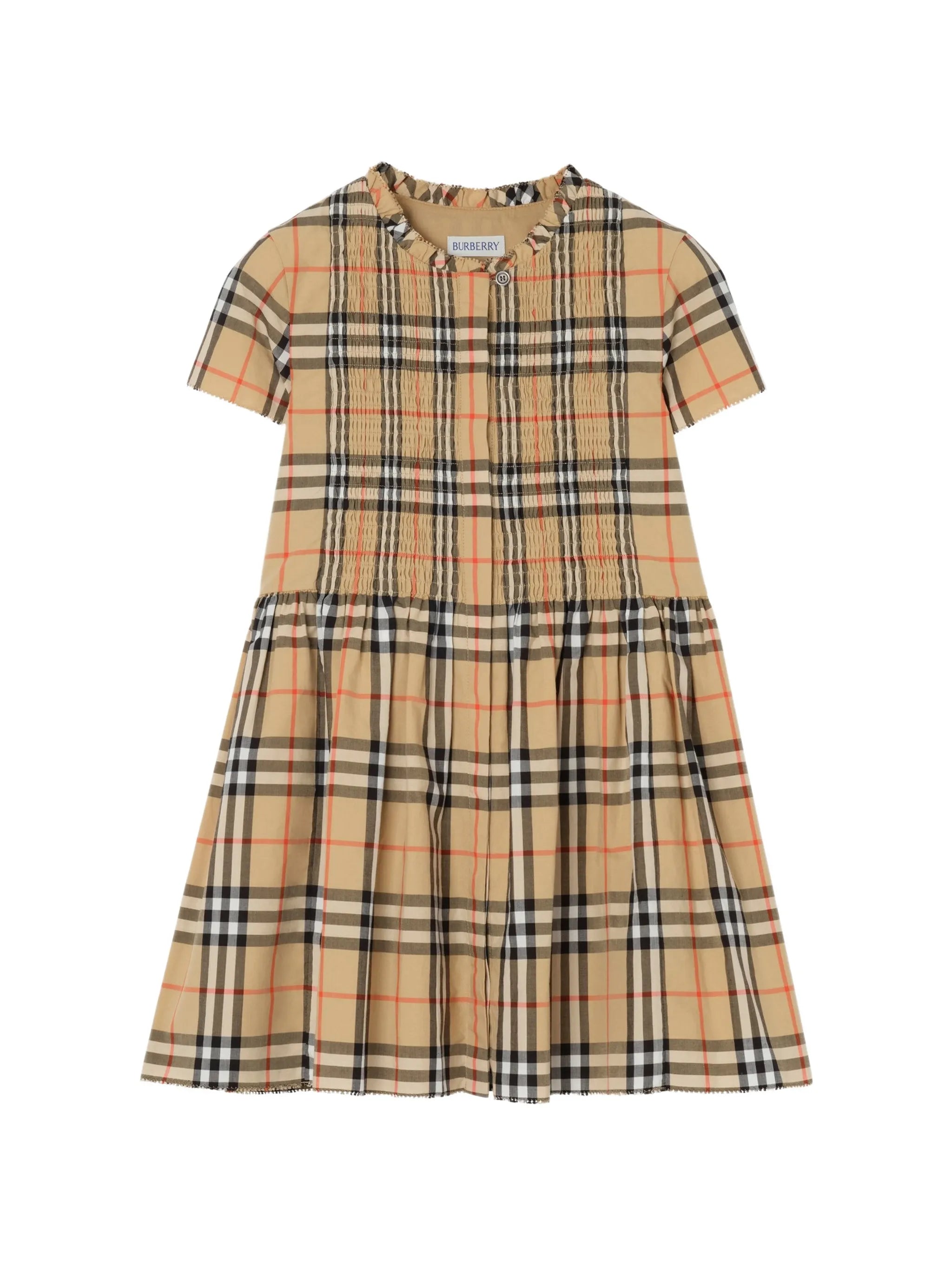 Burberry Burberry Check Smocked Dress