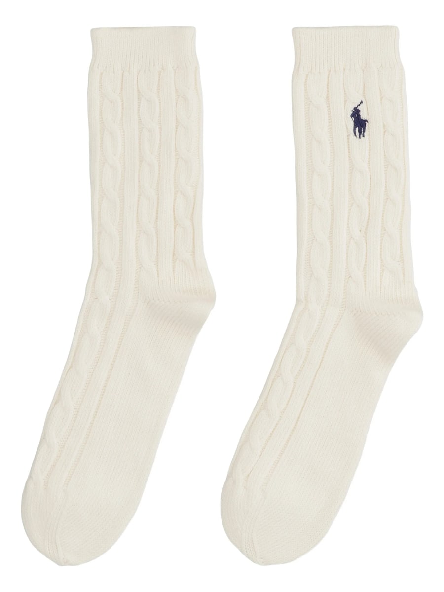 Ralph Lauren Ralph Lauren Cable-knit Cotton Socks