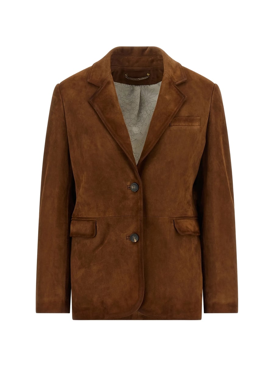 Golden Goose Golden Goose Suede Single-breasted Blazer