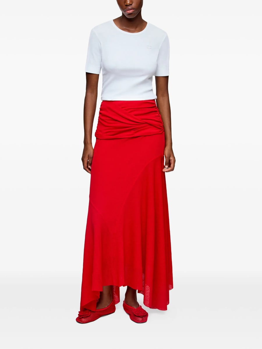 Ganni Ganni Twist-detail Maxi Skirt, view 2