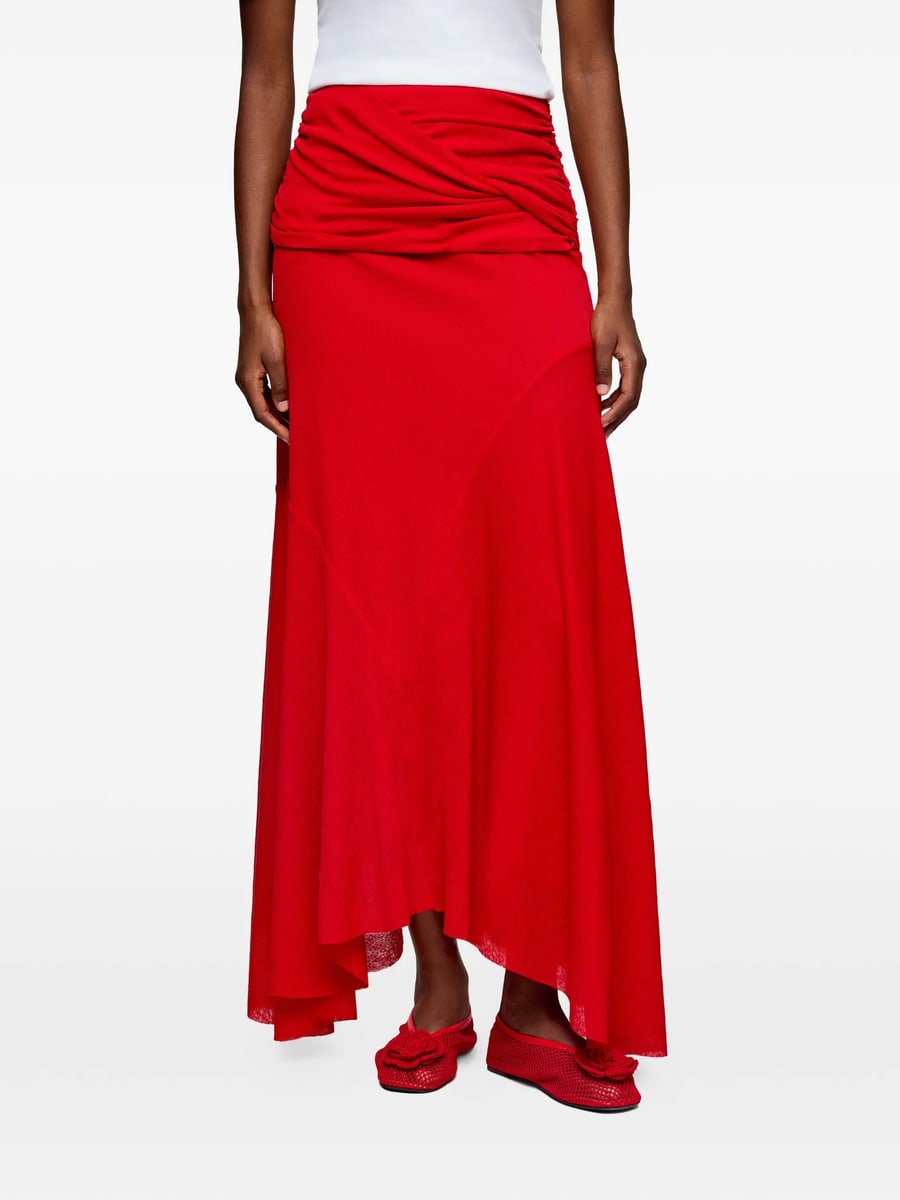 Ganni Ganni Twist-detail Maxi Skirt, view 3