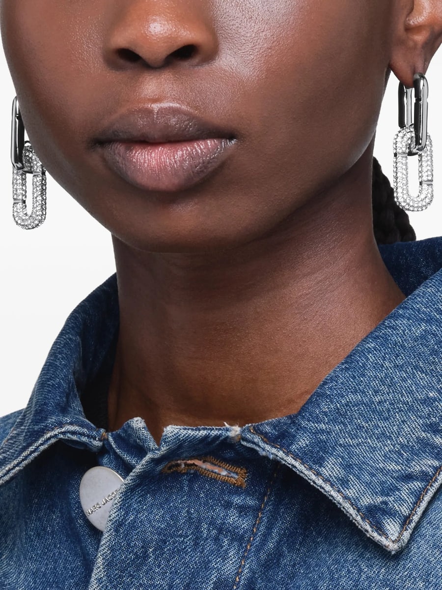 Marc Jacobs Marc Jacobs The Pop J-Marc Pavé Drop Earrings, view 2