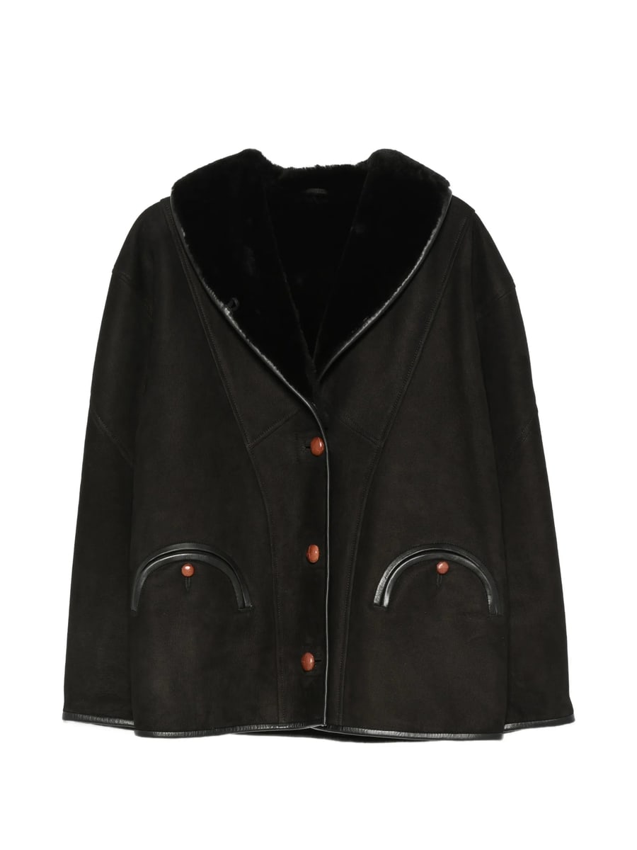 Blazé Milano Blazé Milano Smiley Shearling-collar Jacket