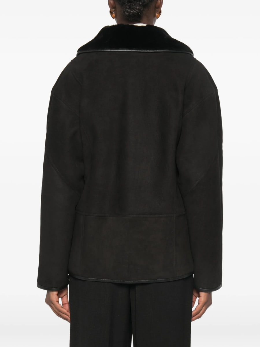 Blazé Milano Blazé Milano Smiley Shearling-collar Jacket, view 4