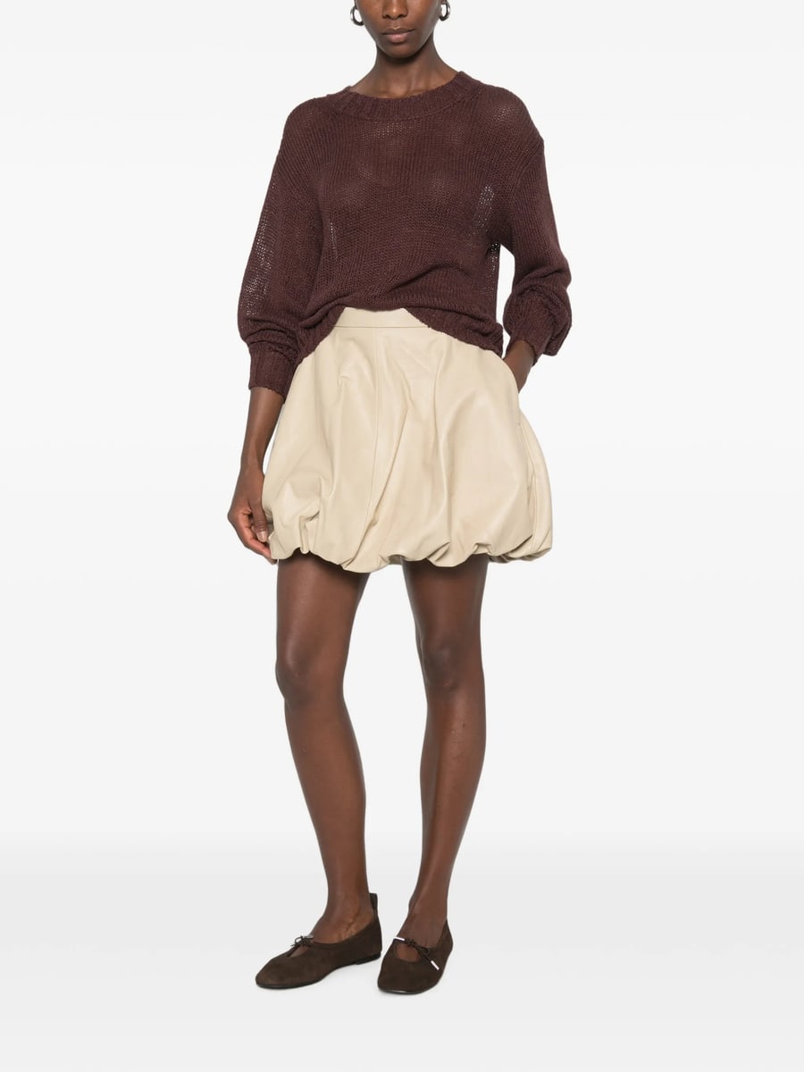 By Malene Birger By Malene Birger Leather Mini Skirt, view 3