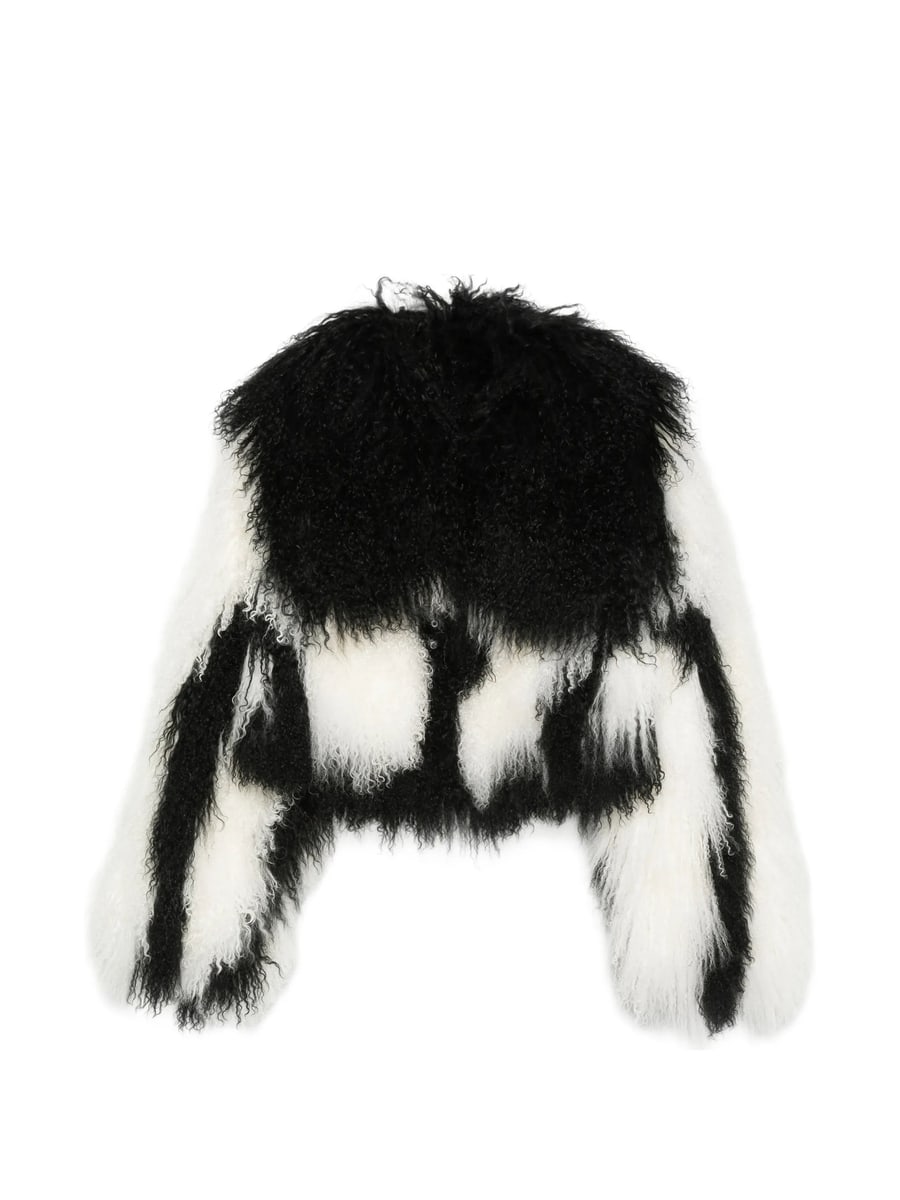 The Attico The Attico Patterned Shearling Jacket