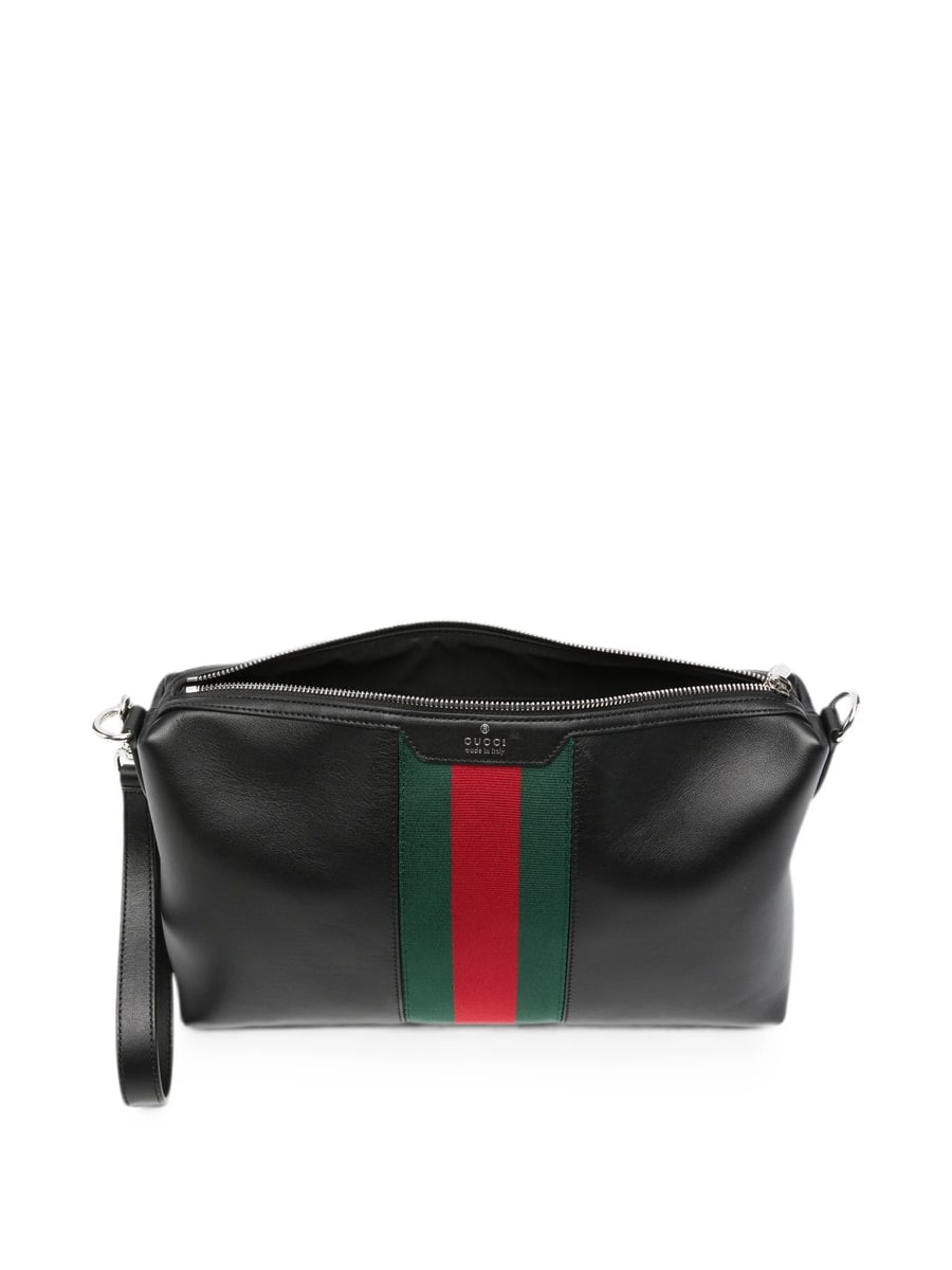 Gucci Gucci Leather Messenger Bag, view 4