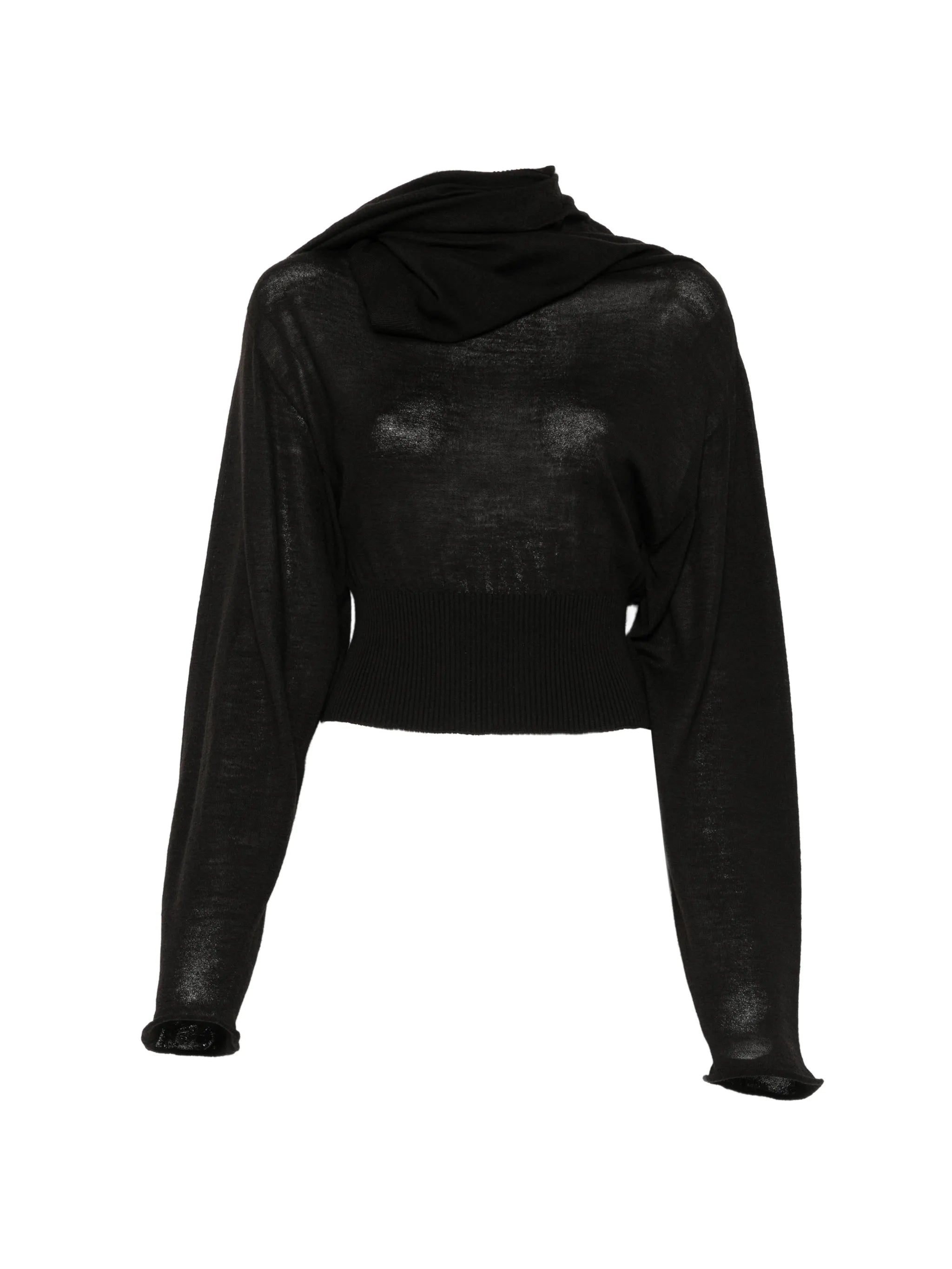 Rick Owens Rick Owens Asymmetric Draped Sweater