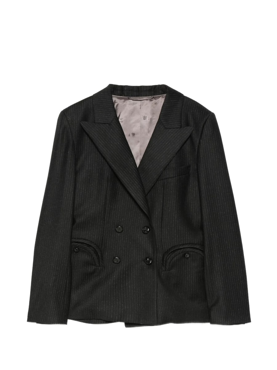 Blazé Milano Blazé Milano Pinstriped Double-breasted Jacket