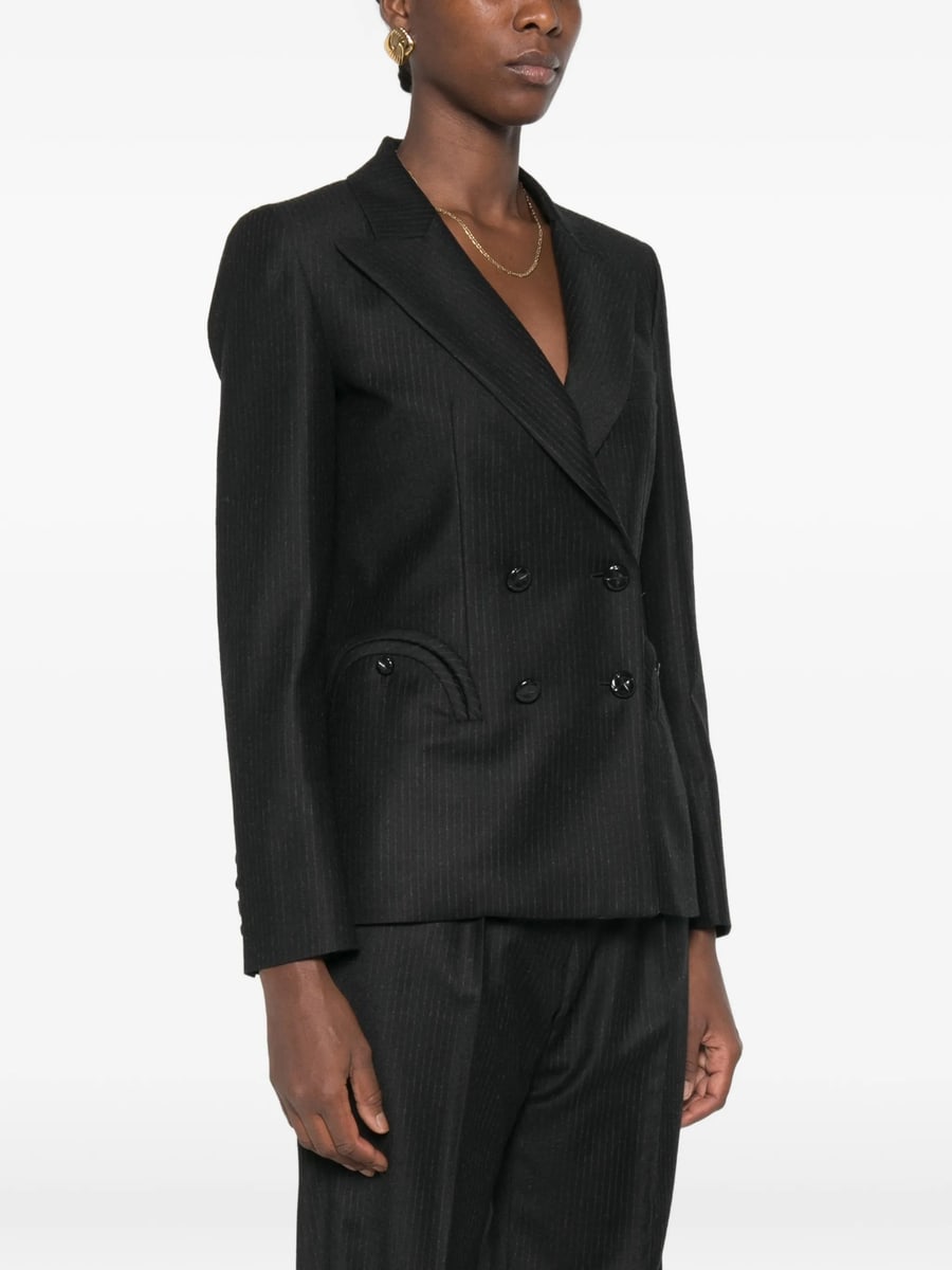 Blazé Milano Blazé Milano Pinstriped Double-breasted Jacket, view 2