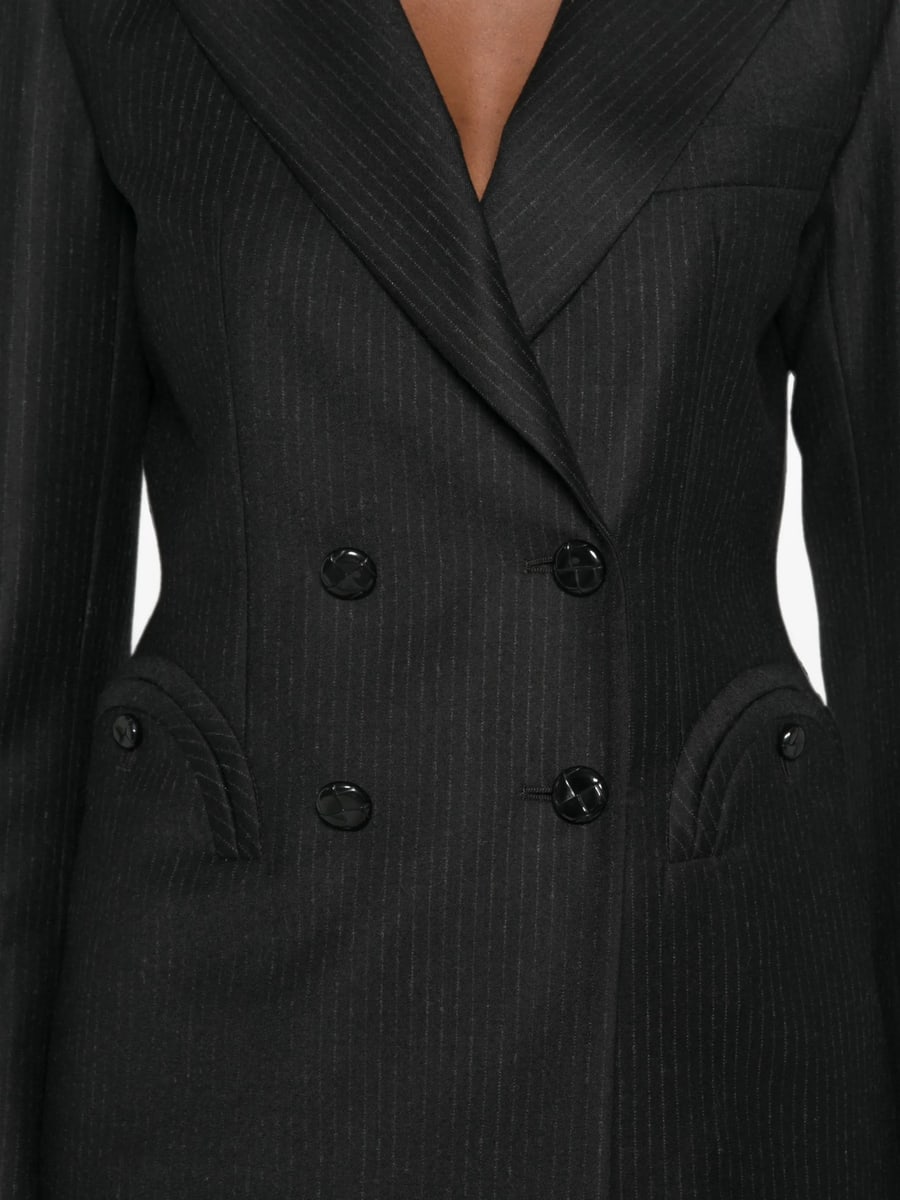 Blazé Milano Blazé Milano Pinstriped Double-breasted Jacket, view 3