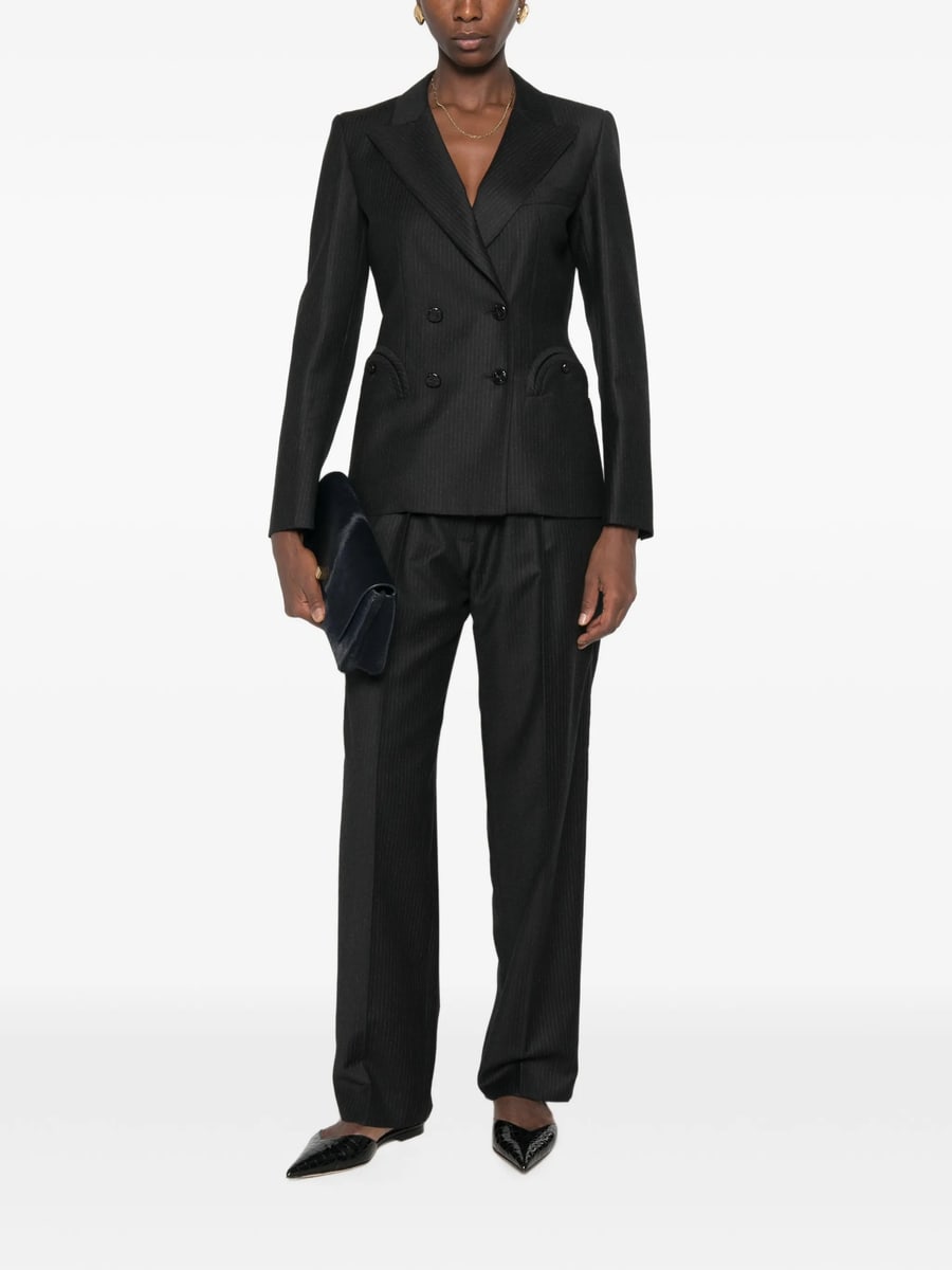 Blazé Milano Blazé Milano Pinstriped Double-breasted Jacket, view 4
