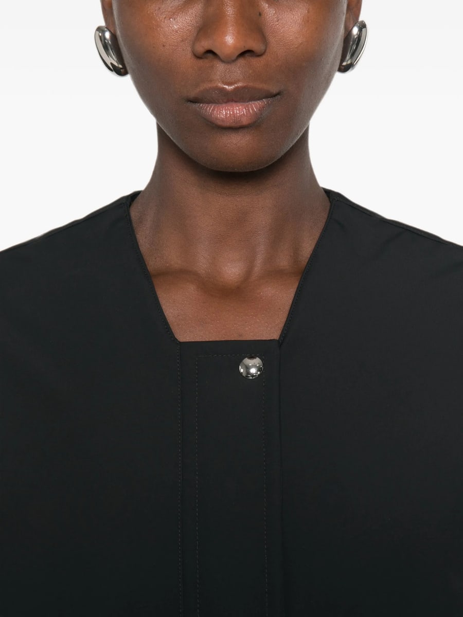 Khaite Khaite Ribbed-trim Collarless Jacket, view 2
