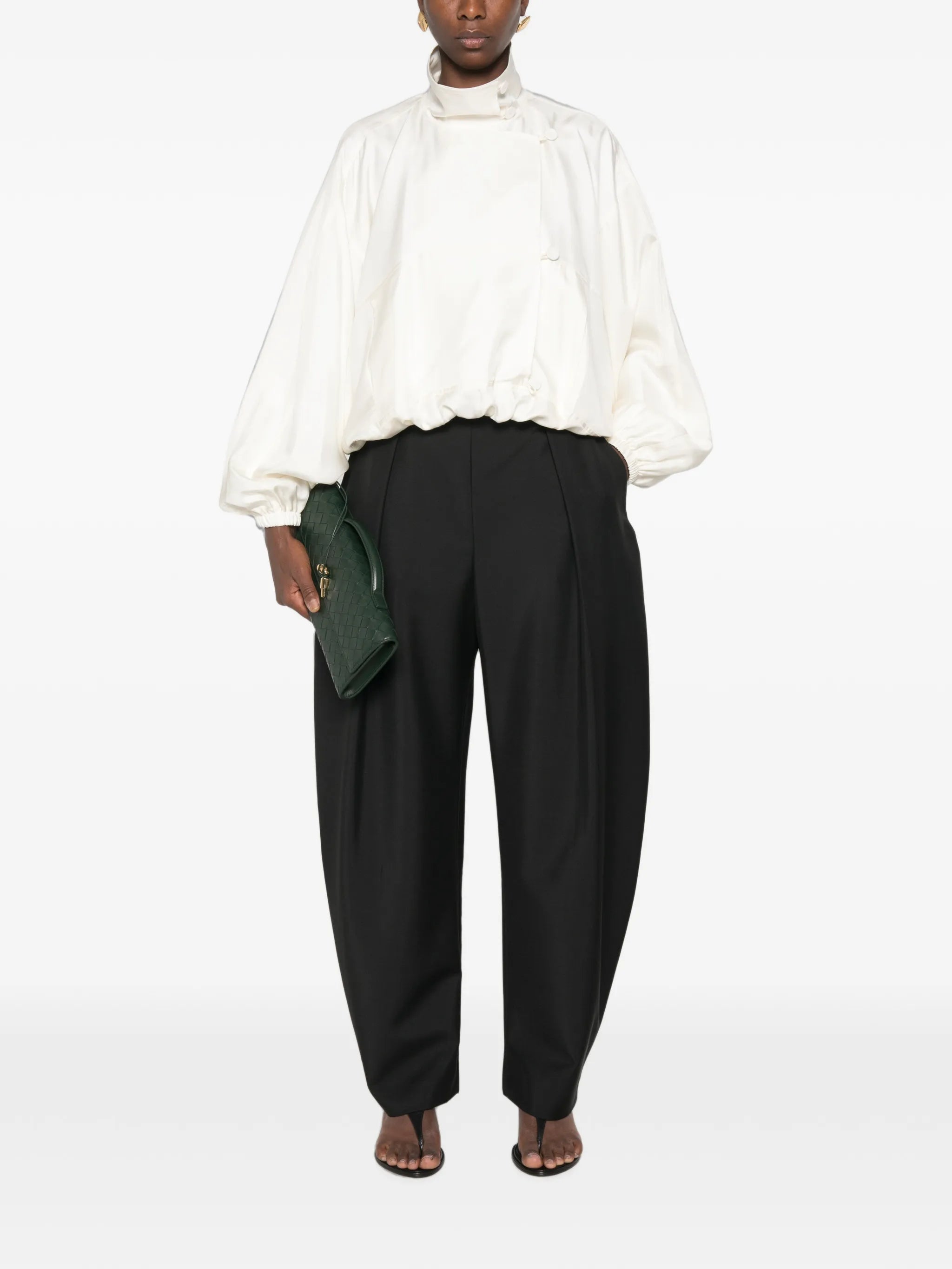 Rohe Rohe Pleated Wide-leg Trousers, view 2