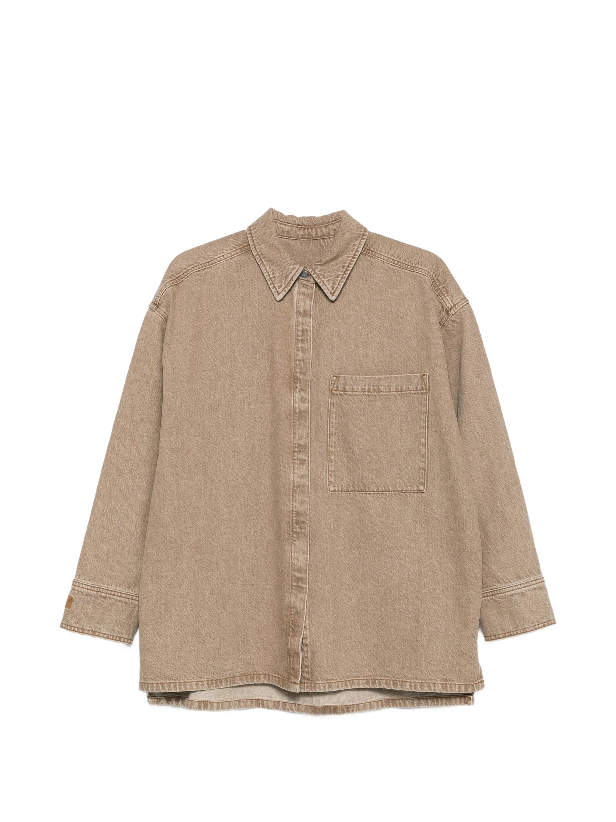 By Malene Birger By Malene Birger Logo-embroidered Denim Shirt