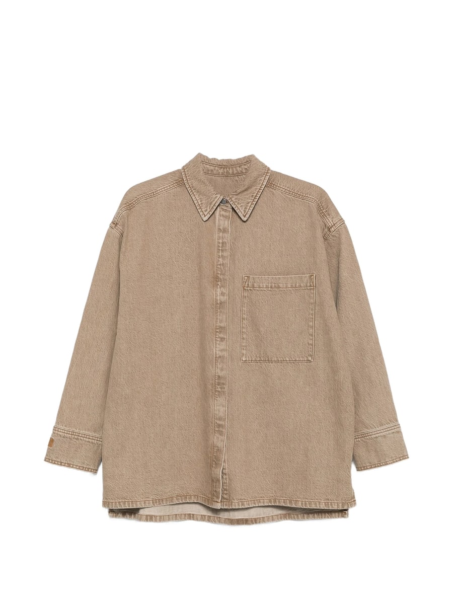 By Malene Birger By Malene Birger Logo-embroidered Denim Shirt