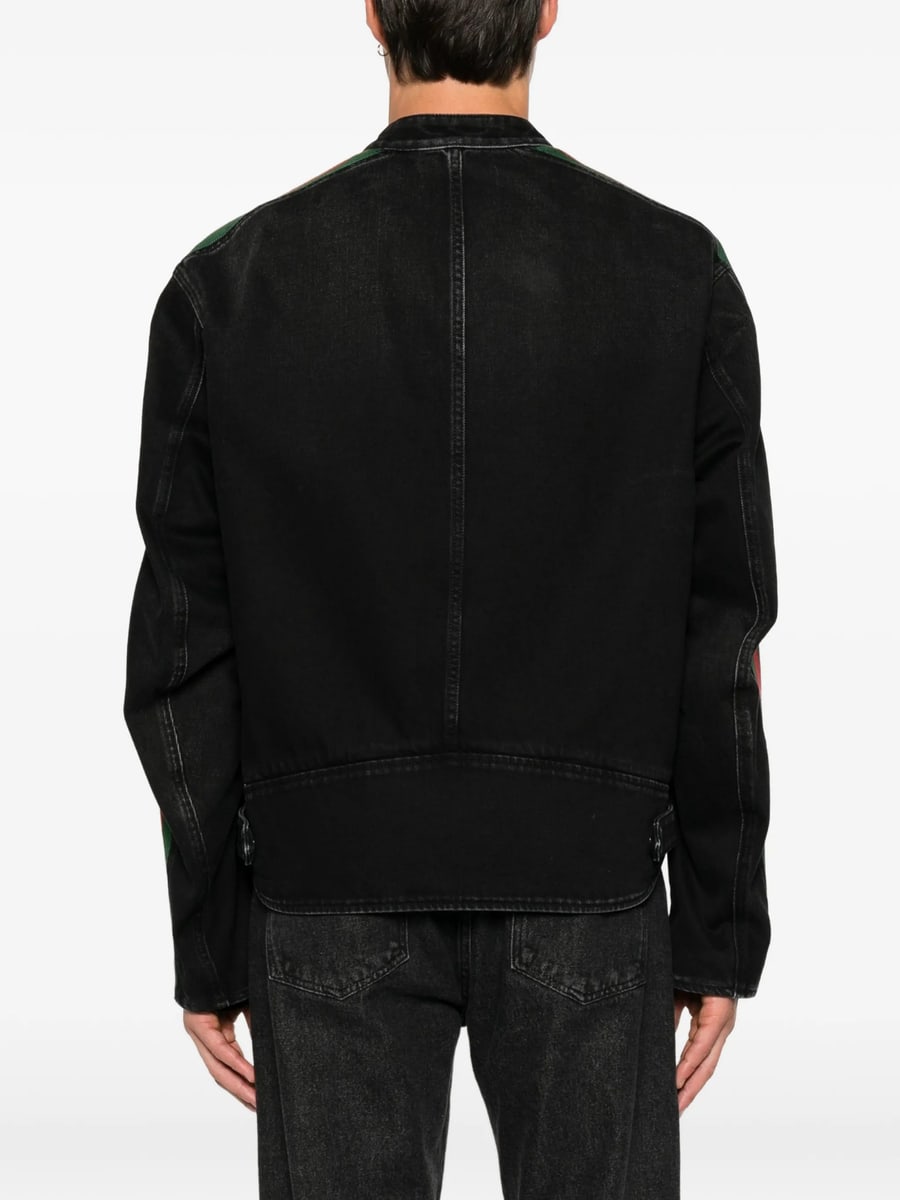 Gucci Gucci Web-stripe Denim Jacket, view 4