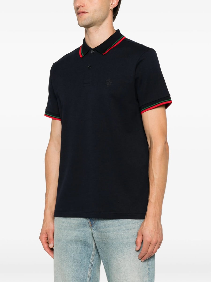 Gucci Gucci Web-stripe Polo Shirt, view 2