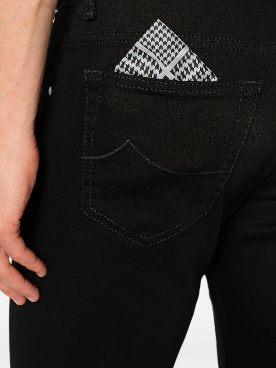 Jacob Cohën Jacob Cohën Logo-patch Slim-fit Jeans, view 4