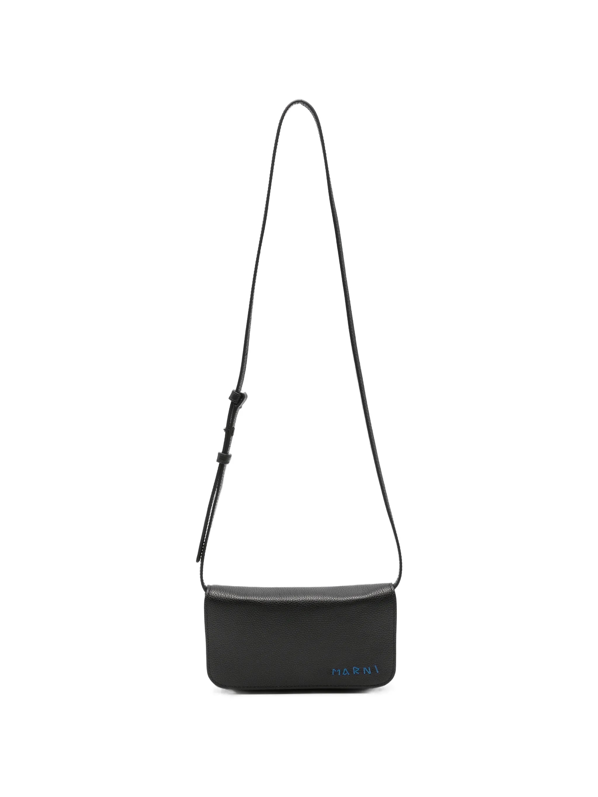 Marni Marni Logo-motif Leather Messenger Bag